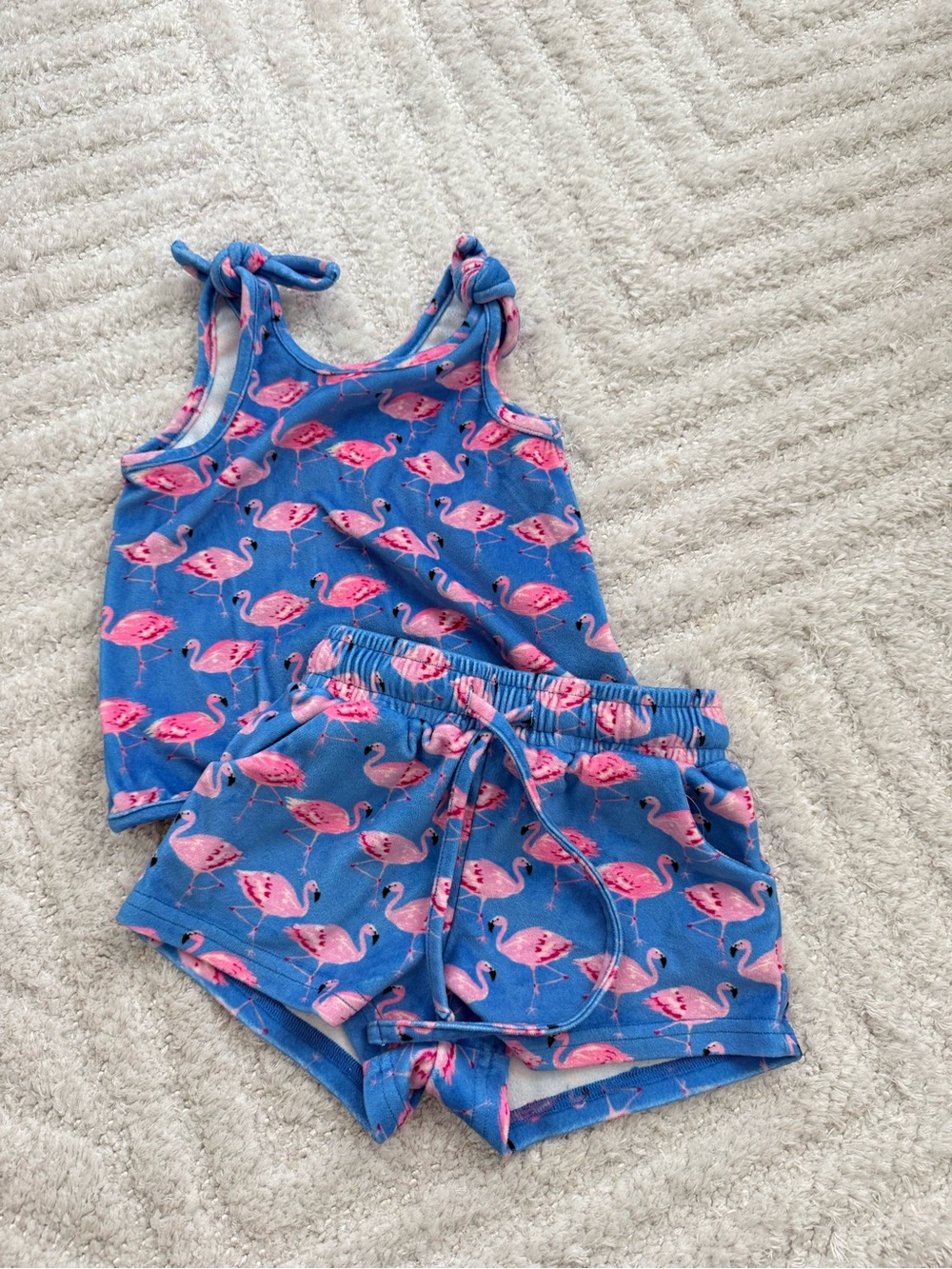 SweetHoney Toddler Girl’s Flamingo Two Piece Set - Size 3T